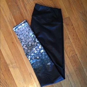 ALO airbrush legging sparkle glitter metallic